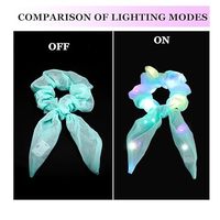 Chouchous élastiques à LED Tresses Corde élastique pour cheveux Accessoires de cheveux pour tout-petits Filles Femmes Fête de Noël
