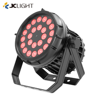 Projecteur LED PAR extérieur DMX512 activé par le son, 24 LED RGBW 4-en-1, 24 x 10 W, étanche, pour DJ et discothèque