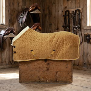 Couverture d'hiver imperméable en velours pour chevaux, doublée de polaire Sherpa, avec quincaillerie en acier inoxydable pour l'écurie et l'extérieur - Product Image 3