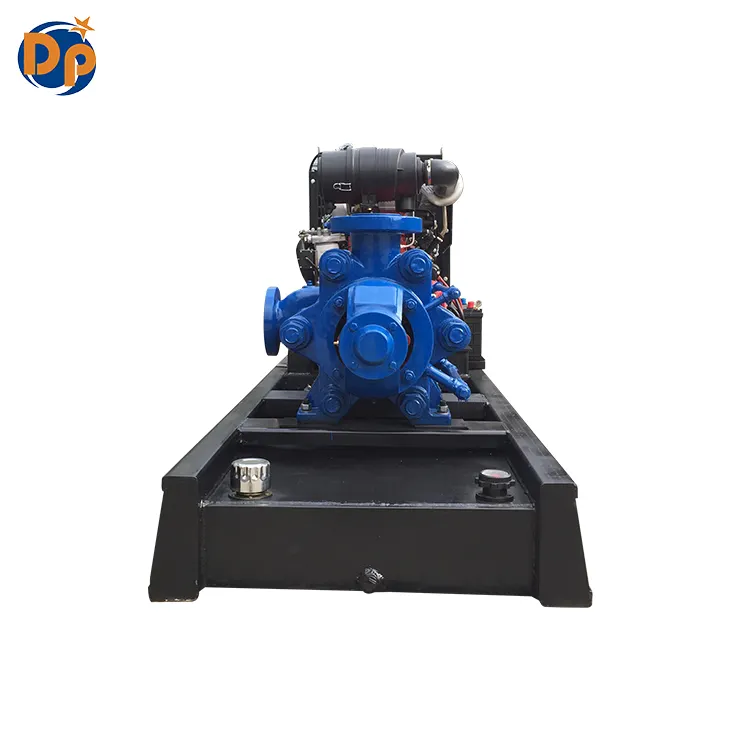 High Flow rate diesel driven light horizontal multistage centrifugal pump