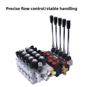 Distributeur hydraulique manuel multivoies à quatre voies, raccord 3/8 et 1/2, 315 bars, 20 GPM, 60 L/min - Product Image 3