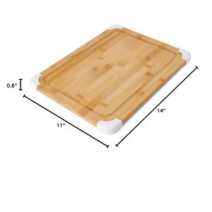 Planche à découper en bambou à quatre directions, rectangulaire, antibactérienne, anti-moisissure, pour la cuisine - Product Image 2