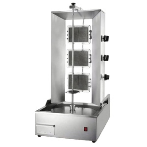 Barbecue commercial à deux brûleurs en céramique avec rotation automatique - Product Image 1