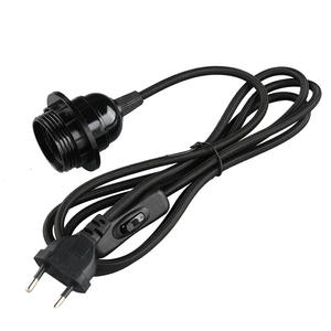 Lámpara de araña E27 para el hogar, interruptor de <span class=keywords><strong>cable</strong></span> de alimentación, 1,8 m, interruptor de luz estándar de la UE, <span class=keywords><strong>Cable</strong></span> para lámpara de escritorio, <span class=keywords><strong>enchufe</strong></span>, Base de tornillo de plástico - Product Image 5