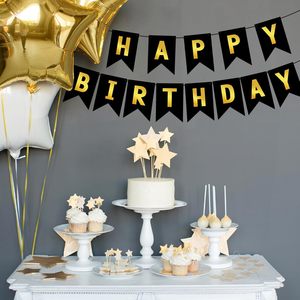Bannière d'anniversaire en forme de queue de poisson tendance, en papier bronzé, imperméable, pour décorations de fête Joyeux Anniversaire - Vente en gros usine - Product Image 6