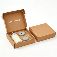 Boîte d'emballage en papier kraft pour tasse isotherme avec impression de logo personnalisé, boîte d'expédition pour tasse thermique de haute qualité, boîte postale pour vêtements