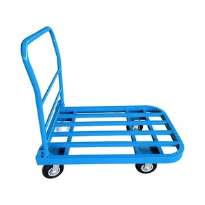 Chariot à main pliable universel de haute qualité à quatre roues, chariot à main en tube carré en fer robuste - Product Image 1