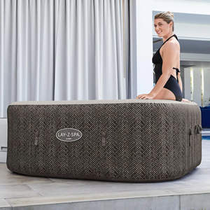 <span class=keywords><strong>Bestway</strong></span> 6001S Bañera inflable para exteriores 1,96 m X 71cm Dominica MaxHold Energy Sense Smart Hydro Jet 6 Piscina de SPA de burbujas redonda marrón - Product Image 2