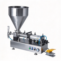 Machine de remplissage semi-automatique à piston simple tête pour graisses lubrifiantes, pâtes pigmentées, revêtements et liquides et pâtes industrielles