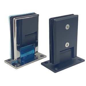 Utilisez du verre trempé monolithique pour tenir ouvert à 90 degrés Charnière <span class=keywords><strong>de</strong></span> porte en verre <span class=keywords><strong>de</strong></span> douche noir mat - Product Image 4