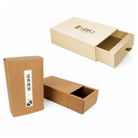 Boîte à thé réutilisable personnalisée OEM ODM, coffret cadeau, boîte à thé en papier kraft, ruban satiné brun, gaufrage, impression offset, éponge