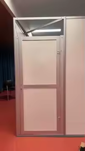 Porte en aluminium noir blanc argent cabine d'essayage salle d'échange stand d'exposition et stand d'exposition - Product Image 3