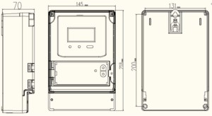 Thông minh trả trước kỹ thuật số AC 220 vôn kế 3 giai đoạn Meter hiện tại biến áp với wifi RS485 nhà năng lượng tiêu thụ Meter - Product Image 4