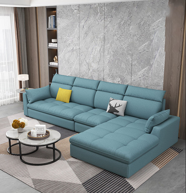 Cheap L Shaped Sofa Sets for Living Room Modern Luxury L Shape Sofa Living  Room Home Fabric Sofa