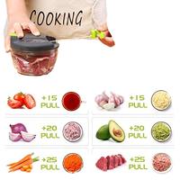 Multifunctionele handmatige knoflook- en groentesnijder met handvat & groentesnijder fruit
