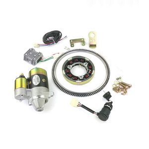 Mini Tiller <b>Electric</b> Starter Conversion <b>Kit</b> 12V 1.2KW For 173F 186FA 188F 192F Cultivators - Product Image 3