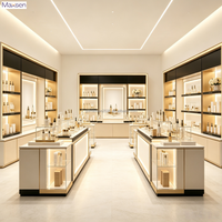 Vitrine de présentation de cosmétiques de luxe avec éclairage LED pour les magasins de détail - Vitrine de présentation de soins de la peau et de maquillage durable et écologique
