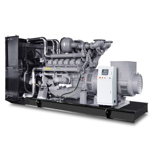 Générateur diesel refroidi par eau WETECH WTP-1100GF 1100KW/1100KVA, moteur britannique 4012-46TAG2A, ATS, châssis ouvert, démarrage 24V DC - Product Image 5