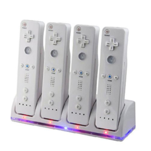 Estación <span class=keywords><strong>de</strong></span> carga <span class=keywords><strong>de</strong></span> <span class=keywords><strong>4</strong></span> puertos, <span class=keywords><strong>Cable</strong></span> USB <span class=keywords><strong>de</strong></span> 2800mAh para controlador remoto Wiis, color negro - Product Image 4