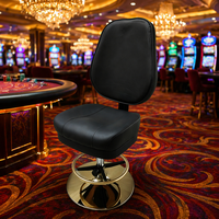 Chaises de casino en gros d'usine, chaises de poker de luxe, chaises de machine à sous en cuir véritable