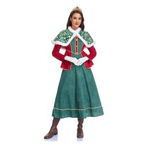 Vestido de Reina Medieval Europeo Vintage para Halloween, Vestido Largo para Representaciones Escénicas - Product Image 2