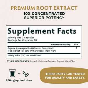 Cápsulas <span class=keywords><strong>de</strong></span> Ashwagandha KSM-66 OEM/ODM, Extracto <span class=keywords><strong>de</strong></span> Raíz en Polvo Puro y Orgánico, Suplemento Ayurvédico - Product Image 4