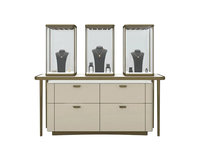 Vitrine à bijoux en verre personnalisée en gros avec éclairage LED et acier inoxydable, comptoir d'exposition pour magasins de détail à Dubaï