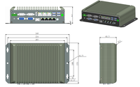 PC d'automatisation industrielle EVUC haute performance avec processeur Core i3/i5/i7 8e/10e génération, série U, emplacement M.2, WiFi, SSD, 8 ports LAN, 4 ports COM, 4 ports USB, Windows 10/11