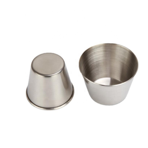 Mini Copa de Vino Blanco de Acero Inoxidable SUS 304 en Forma de Cono, 45 ml, Taza Metálica para Salsa de Mantequilla y Condimentos - Product Image 1