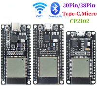 Carte de développement ESP32 WiFi+ à très faible consommation d'énergie, double cœur ESP-32 ESP-32S ESP 32, similaire à ESP8266