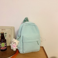 Sac à dos Yuanqi Light Mint pour femme, idéal pour les voyages, multi-couches, léger et pratique