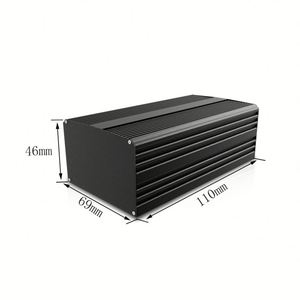 Caja de Control Eléctrica de Aluminio Personalizada, Caja de Aluminio con Recubrimiento en Polvo Industrial para Amplificador de Auto, Cajas Electrónicas - Product Image 6