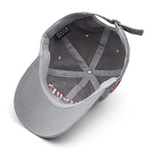 Gorra de béisbol estilo coreano retro LANYU con visera ajustable, bordado tridimensional de letras lavadas, ideal para golf. - Product Image 3