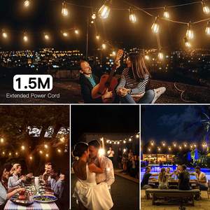 Northland AMA, gran oferta, luces de Navidad para exteriores, impermeable, enchufe de la UE, <span class=keywords><strong>Deco</strong></span> S14, bombillas Edison Vintage, cadena LED, luz centelleante de hadas - Product Image 4