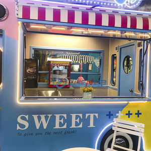 Truk Makanan Retro Baru dari Pabrik, Van Es Krim Vintage untuk Katering, Trailer Mobile Fiberglass untuk Hotdog dan Makanan Cepat Saji, Dijual - Product Image 5