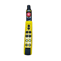 Station de commande suspendue ABUS HT1011-S pour grue, 10 boutons, 2 vitesses avec arrêt d'urgence, pour pièces de grue à pont ABUS GM