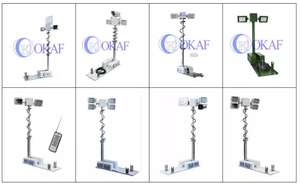 Tour <span class=keywords><strong>de</strong></span> vidéosurveillance <span class=keywords><strong>de</strong></span> Communication Portable éclairage monté sur véhicule tour <span class=keywords><strong>de</strong></span> caméra IP <span class=keywords><strong>toit</strong></span> <span class=keywords><strong>de</strong></span> véhicule mât télescopique pôle - Product Image 4