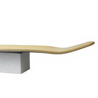 Planche de surf skate sur mesure en érable du Nord-Est à 7 plis, concave moyenne, 32x9.75 pouces, directement de l'usine