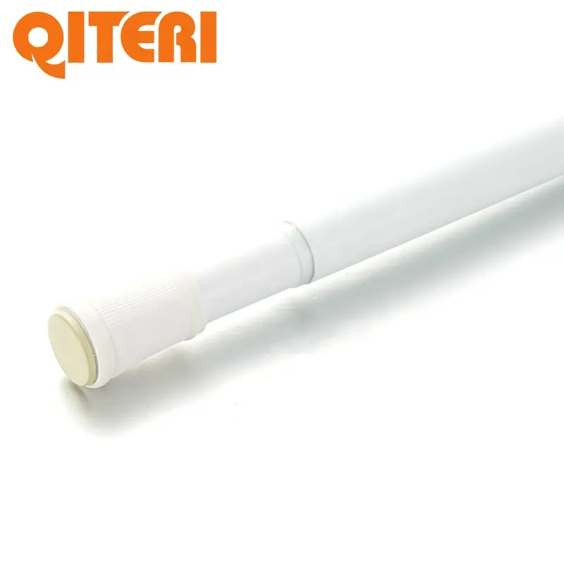 Telescopic shower curtain pole l shaped bathroom rod