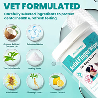 Limpieza de dientes para perros Cuidado dental Finger Cot-Cuidado bucal para perros-Reduce el mal aliento Toallitas personalizadas para mascotas Fabricantes