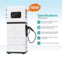 Portable tout en 7kw onduleur hybride système d'énergie solaire 110v IP65 lifepo4 EV chargeur Type 2 stockage d'énergie 15kwh