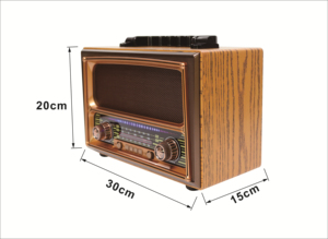 Vofull precio de fábrica AC madera Retro Radio, con 2400 MAh Li-ion batería portátil AC carga antigua radio de escritorio - Product Image 5