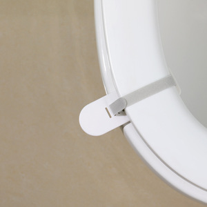 Toilet Seat Lifter White ABS Material With Adhesive Straps For Easy Installation - Product Image 2