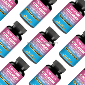 Capsules de collagène OEM ODM de types I, II, III, V, X avec biotine, kératine, acide hyaluronique, extra forte, 90 capsules, complément alimentaire - Product Image 3