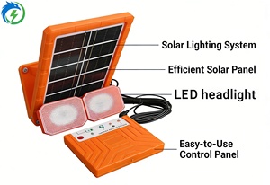 Sistema di Illuminazione <span class=keywords><strong>Solare</strong></span> 5V 4W in Silicio Monocristallino, <span class=keywords><strong>Fari</strong></span> LED Doppi, Impermeabile IP65, <span class=keywords><strong>Luce</strong></span> Bianca Neutra 4100K - Product Image 3