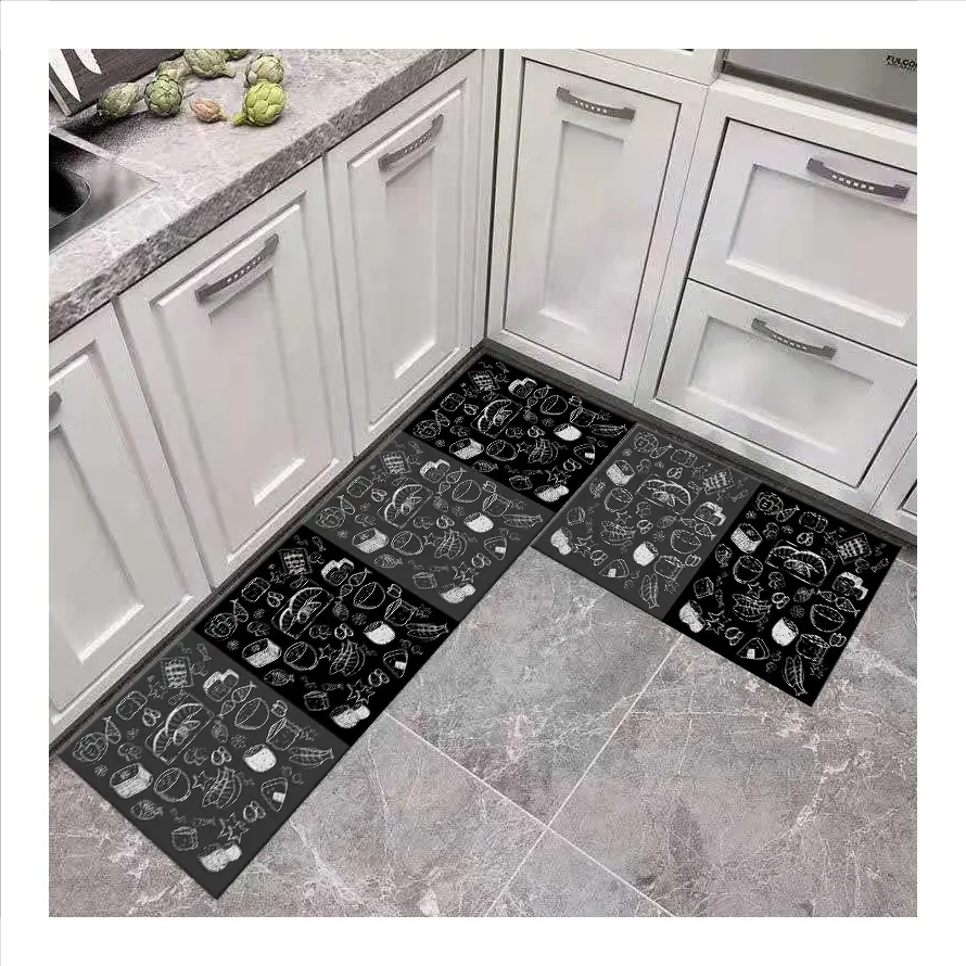 Kitchen Rugs and Mats Kitchen Floor Non Skid Water Absorbent Washable Kitchen Carpet Mat