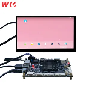 LVDS layar LCD TFT IPS 1024x600, papan Driver USB sentuh 7 inci dengan LCD TFT