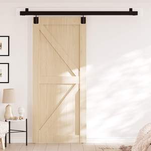 Kit de quincaillerie pour porte de <span class=keywords><strong>grange</strong></span> coulissante double à montage mural de 16 pieds pour porte extérieure - Product Image 3