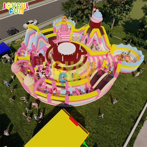 JOYFUL FUN Parc gonflable à obstacles du monde des douceurs à prix d'usine Parc gonflable géant Parc gonflable - Product Image 1