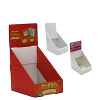 Support de comptoir PDQ avec logo personnalisé Boîte de présentation en carton pliable et portable pour accessoires de téléphone portable Emballage plat en papier ondulé